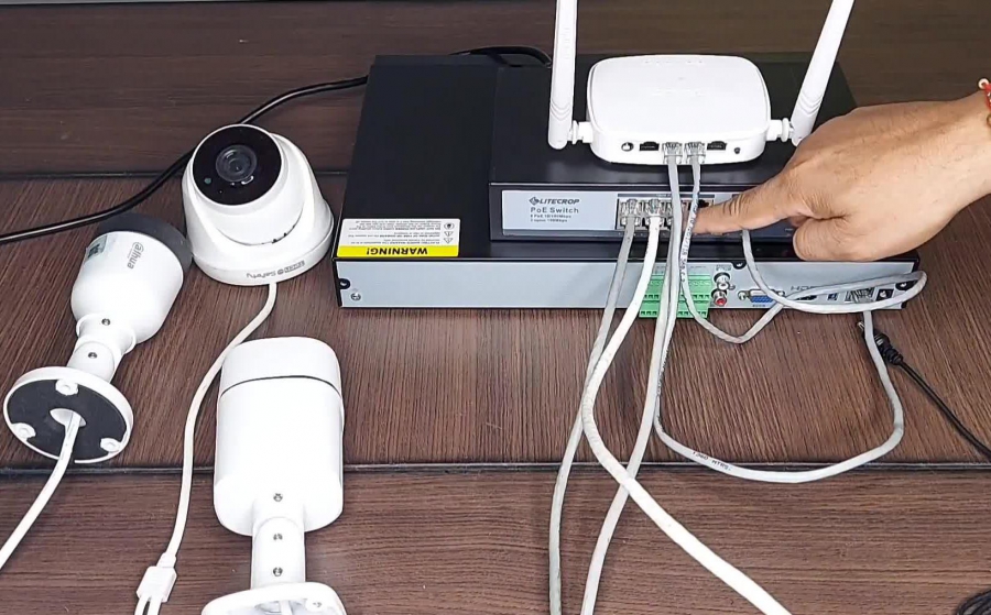 kiểm tra kết nối mạng LAN camera
