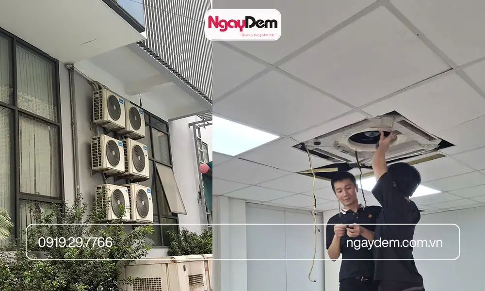 Bảo trì điều hòa Nhà hàng tại Ngày Đêm an tâm chất lượng dịch vụ