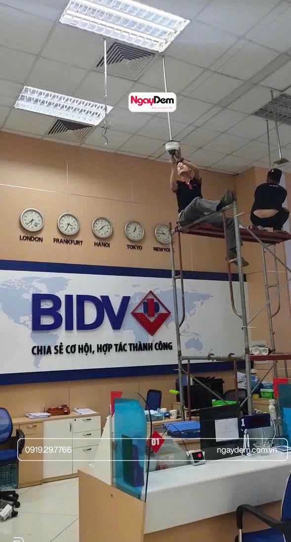 Dự án lắp đặt hệ thống camera quan sát tại ngân hàng BIDV