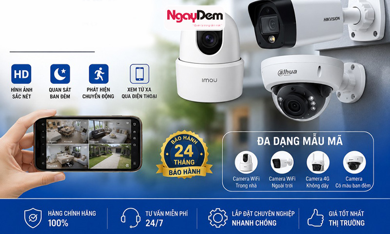 Các loại camera được sử dụng phổ biến hiện nay lắp đặt camera cho nhà xưởng