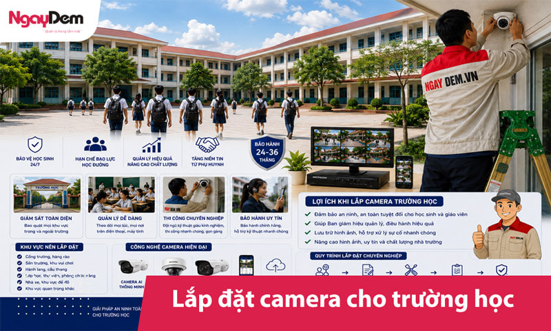 Tư vấn lắp đặt camera trường học - Giải pháp an toàn học đường