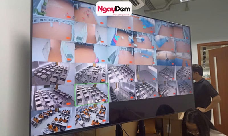 Lắp đặt camera quan sát trường học cho khu vực lợp học, hành lang, sân trường cho THPT, THCS lắp đặt camera cho trường học