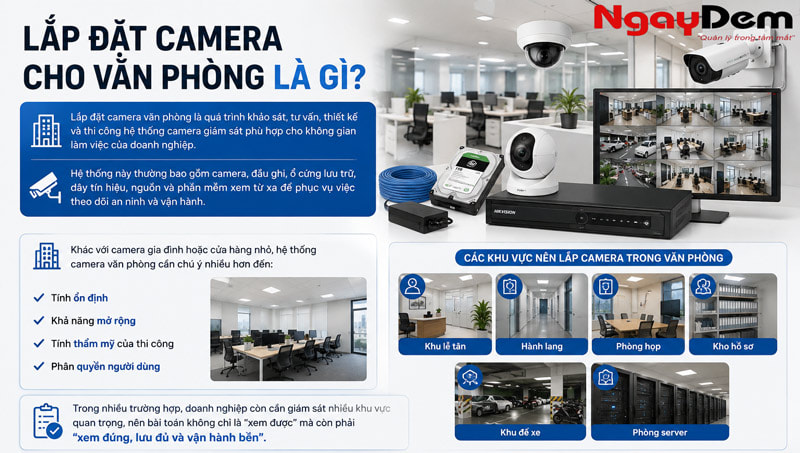 Lắp đặt camera cho văn phòng là gì?