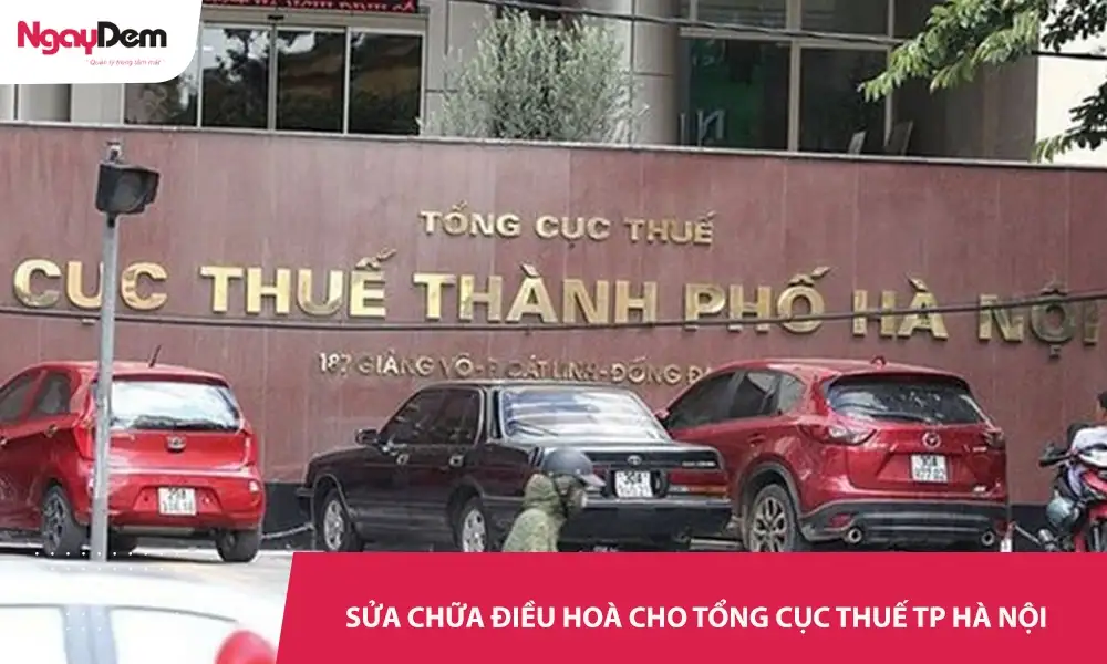 Dự án sửa chữa điều hòa choTổng cục thuế TP Hà Nội