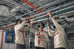 Ngày Đêm thi công hệ thống cơ điện