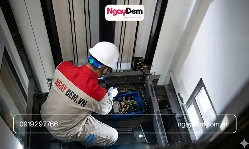 Các bước thực hiện bảo trì thang máy Mitsubishi