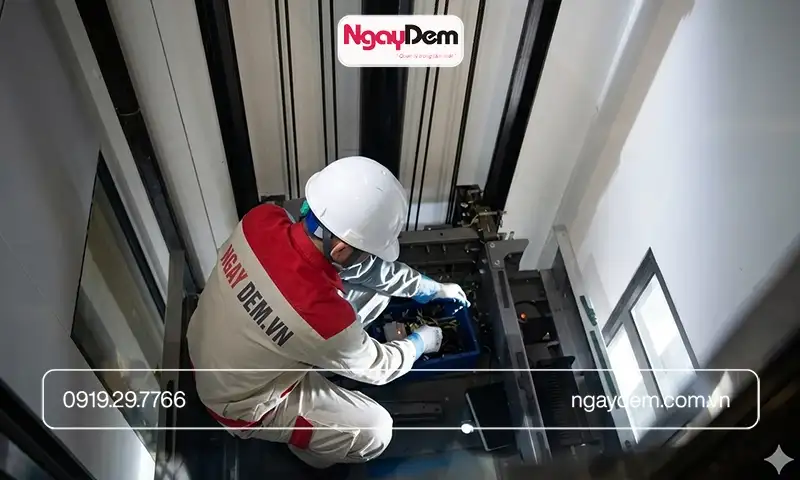 Bảo dưỡng - bảo trì thang máy Sanyo tại Cơ điện Ngày Đêm - rẻ nhất thị trường - Chất lượng hoàn hảo