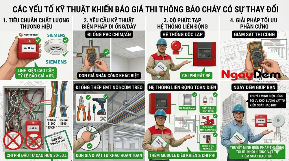 Báo giá lắp đặt hệ thống báo cháy
