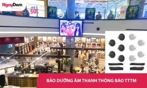 Bảo trì hệ thống âm thanh thông báo cho trung tâm thương mại