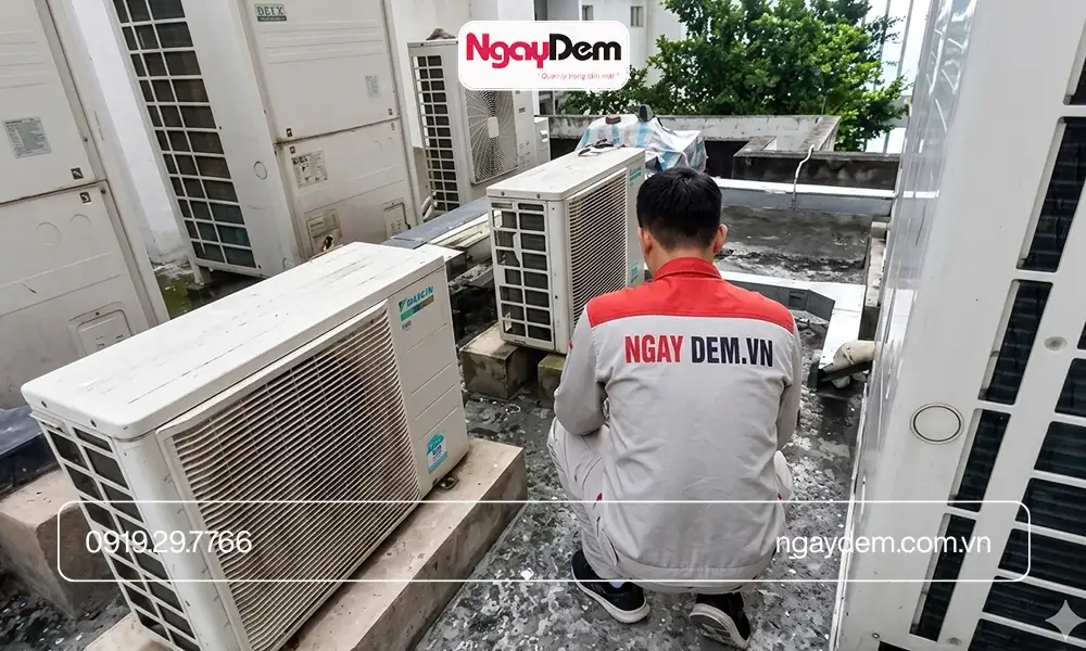 Bảo trì điều hòa cho chung cư giá tốt - an tâm chất lượng tại Ngày Đêm