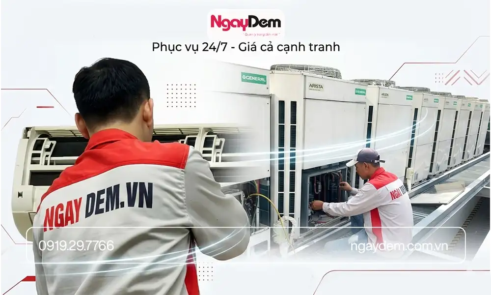 Dịch vụ bảo trì điều hòa Nhà xưởng – khu công nghiệp tại Ngày Đêm - an tâm chất lượng