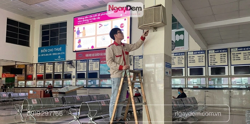 Bảo dưỡng hệ thống loa cho nhà ga
