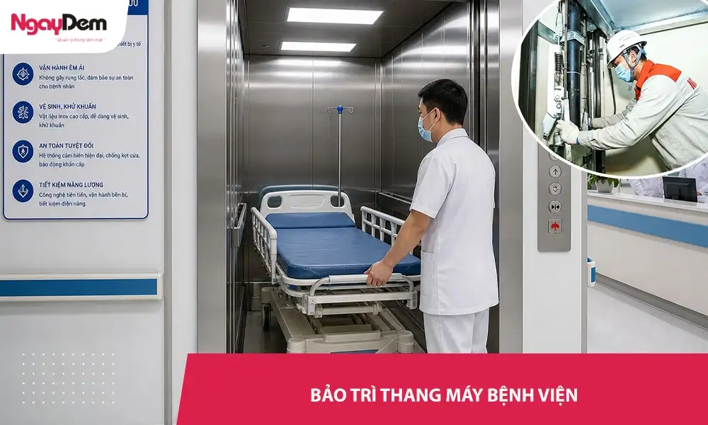 Bảo trì thang máy bệnh viện trọn gói – Giảm chi phí sửa chữa dài hạn