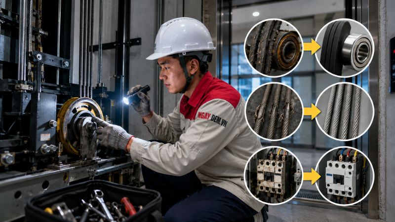 Thay thế linh kiện tiêu hao đúng thời điểm