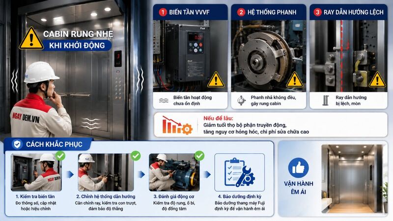Cabin rung nhẹ khi khởi động