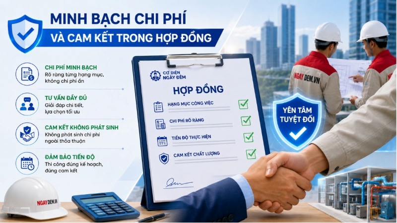 Báo giá chi tiết, hợp đồng đầy đủ và rõ ràng