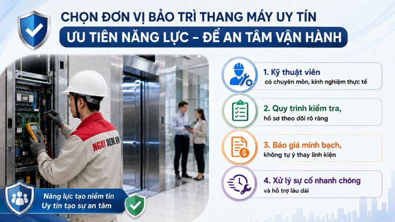 bảo trì bảo dưỡng thang máy kalea