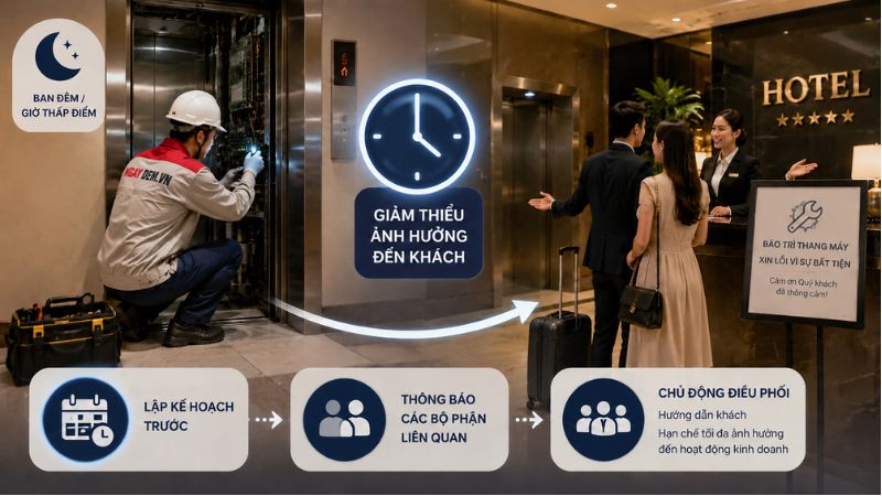 Lập lịch bảo trì ngoài giờ cao điểm