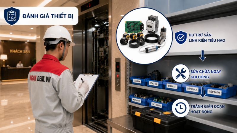 Chuẩn bị sẵn vật tư thay thế