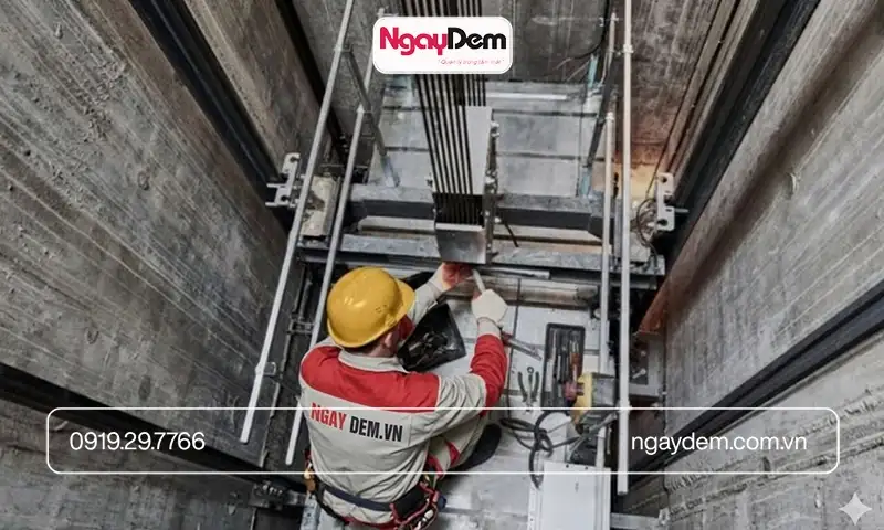 Cơ điện Ngày Đêm: Giải pháp bảo trì thang máy nhà hàng tin cậy, an toàn và chuẩn kỹ thuật.