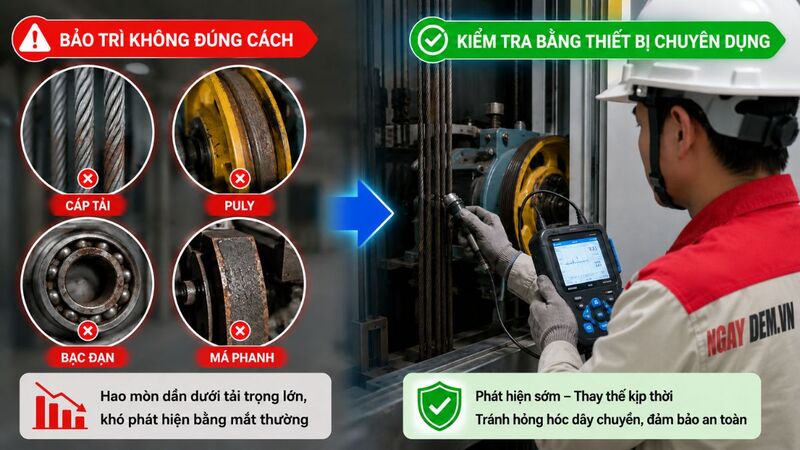 Linh kiện xuống cấp nhưng khó phát hiện bằng mắt thường