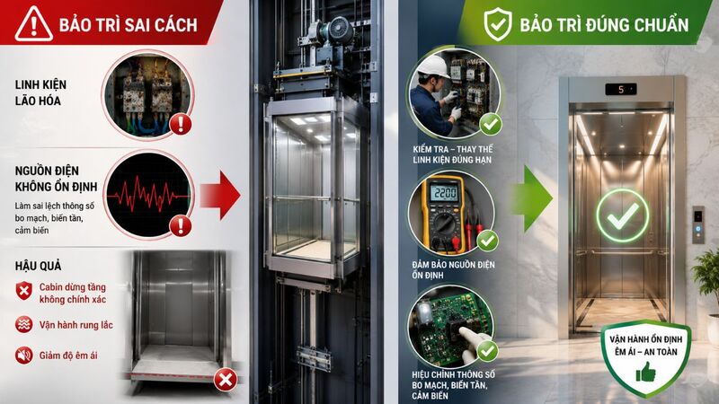 Sai lệch thông số điều khiển sau thời gian dài vận hành