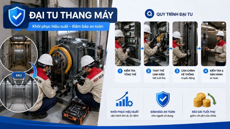 Đại tu khi thiết bị xuống cấp