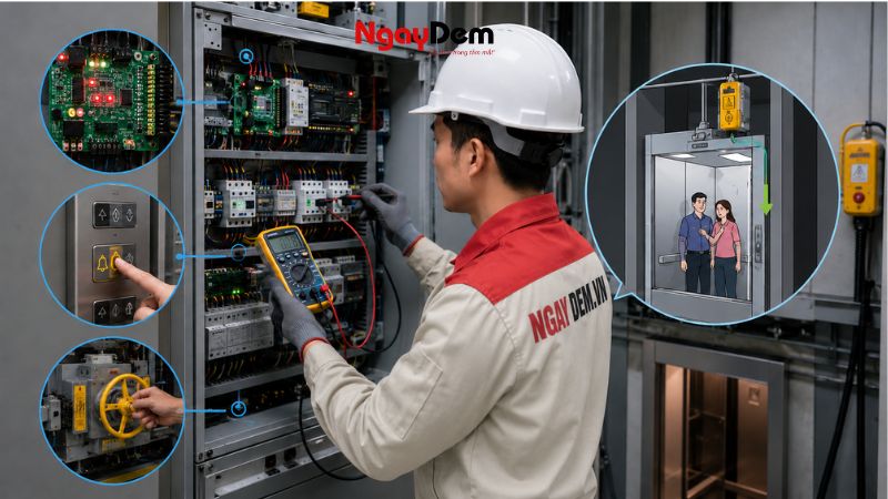 Kiểm tra thắng cơ, governor và các thiết bị bảo vệ