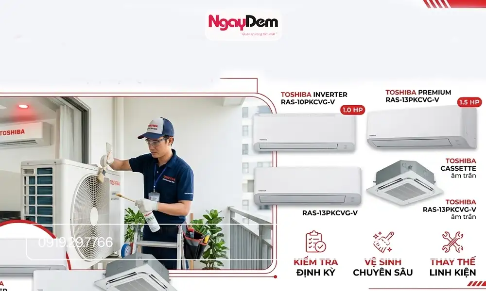 Các dòng điều hoà Toshiba trên thị trường hiện nay
