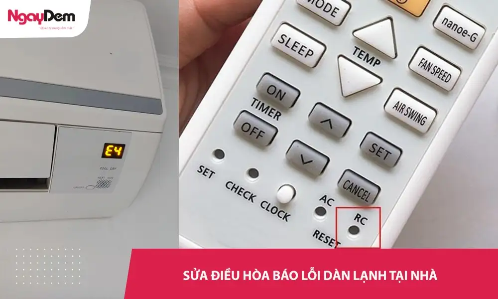 Các mã lỗi và cách sửa điều hòa báo lỗi dàn lạnh tại nhà thật đơn giản