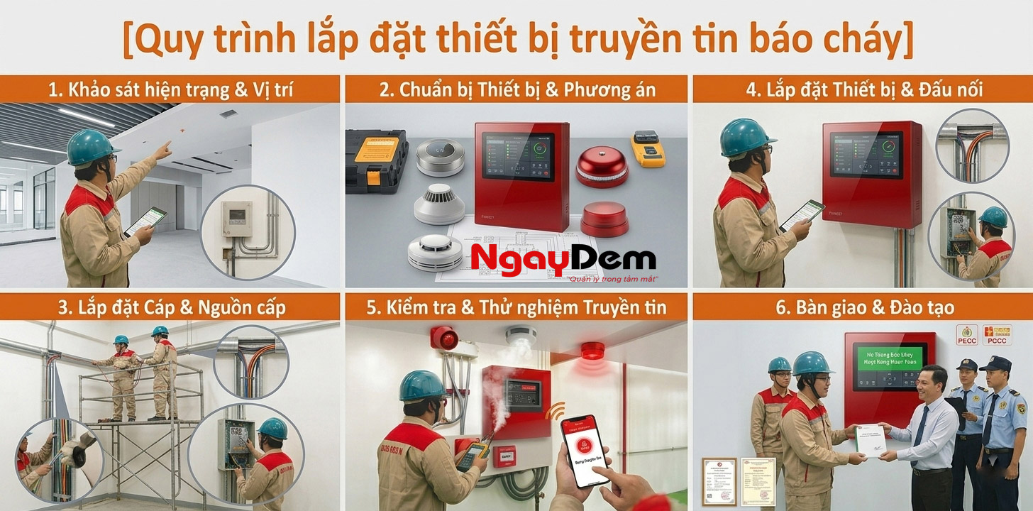 Chi phí lắp đặt thiết bị truyền tin báo cháy