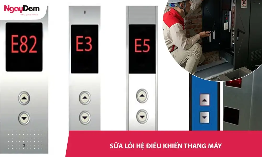 Cơ điện Ngày Đêm – Sửa lỗi hệ điều khiển thang máy đơn giản, hiệu quả