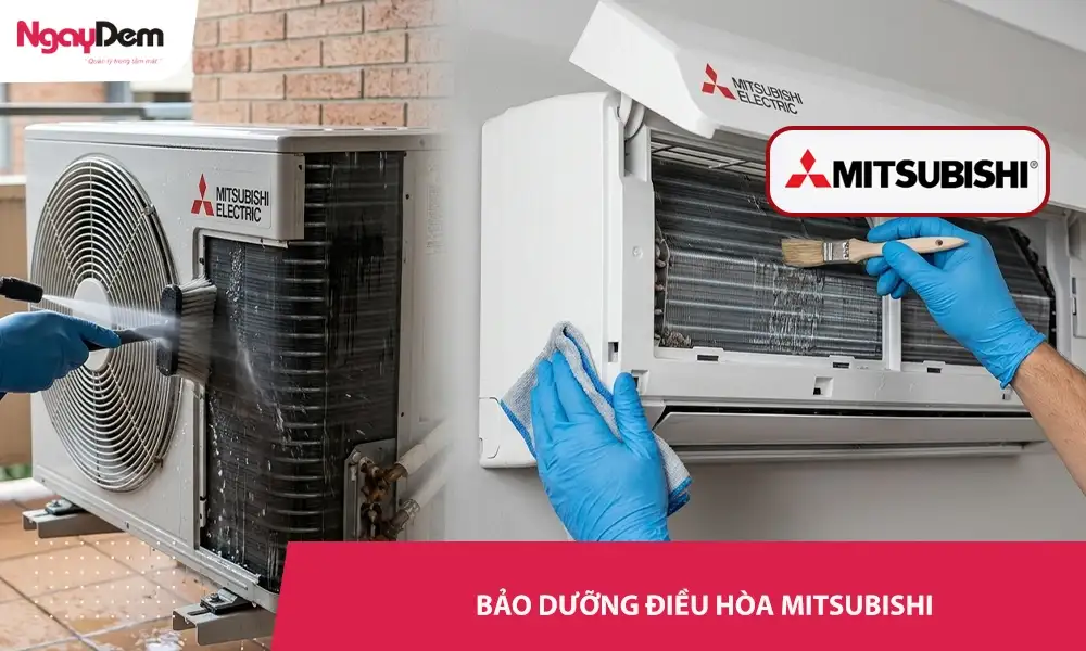 Bảo dưỡng điều hòa Mitsubishi giá tốt – hỗ trợ 24/7, không phát sinh
