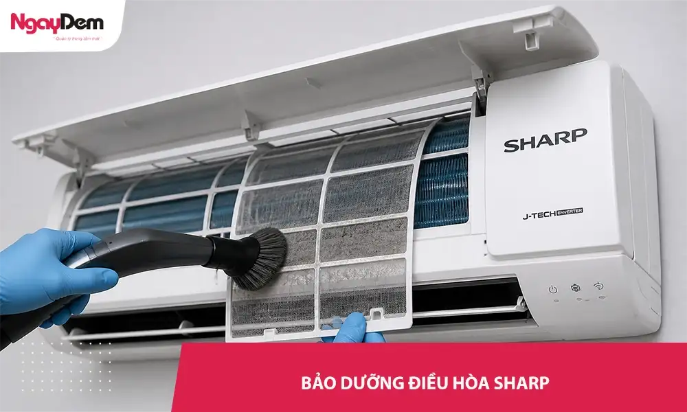 Bảo dưỡng điều hòa Sharp chuyên nghiệp| Chi phí không phát sinh
