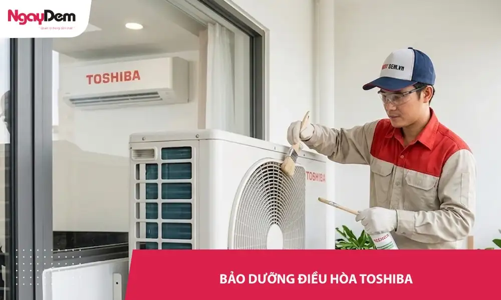 Bảo dưỡng điều hoà Toshiba chuyên sâu – tối ưu hiệu suất, tiết kiệm điện