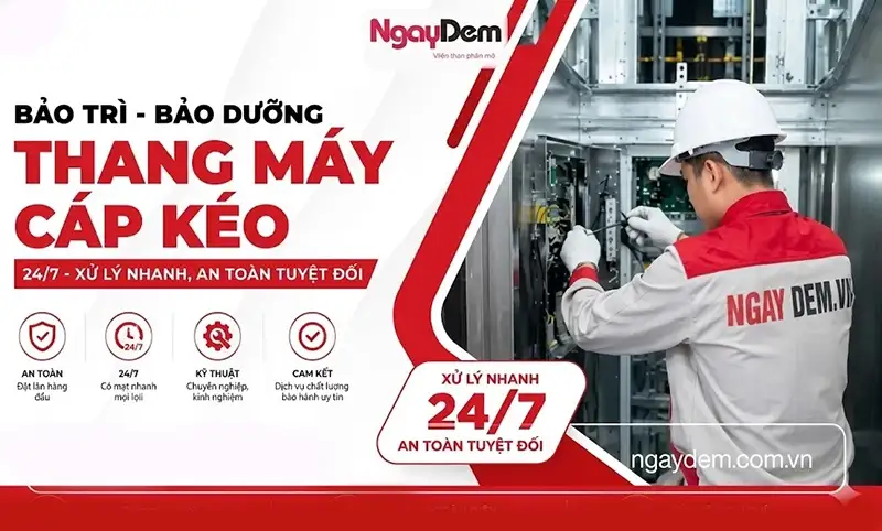 Dịch vụ bảo dưỡng thang máy cáp kéo uy tín trọn gói