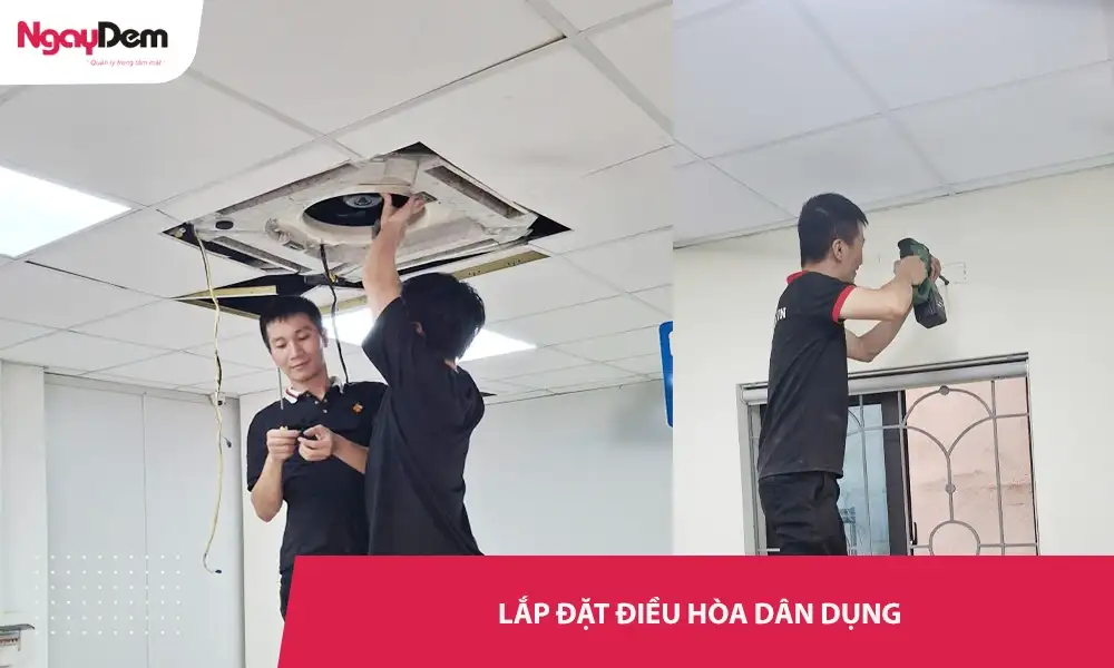 Lắp đặt điều hòa dân dụng tại nhà – Uy tín, giá rẻ, có mặt ngay