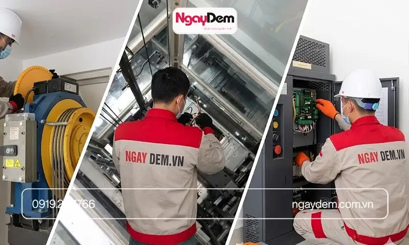 Dịch vụ sửa chữa thang máy công nghiệp ( loại chở hàng) - Uy tín - xử lý nhanh nhất
