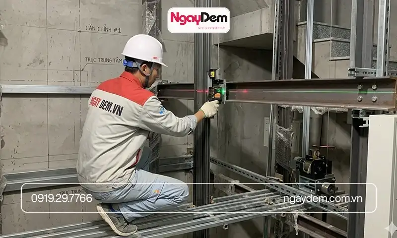 Dịch vụ thi công thang máy chung cư - An tâm chất lượng dịch vụ - Cam kết tiến độ
