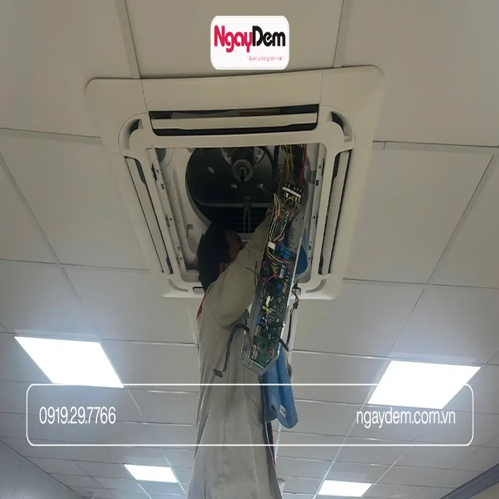 Cơ điện Ngày Đêm - sửa lỗi điều hòa bật không lạnh nhanh chóng chính xác
