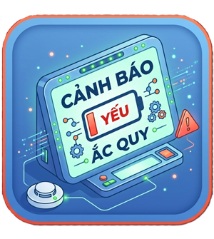Cảnh báo ắc quy yếu
