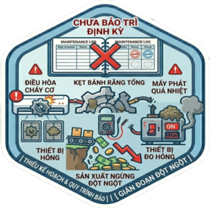 Không có kế hoạch bảo trì hệ thống