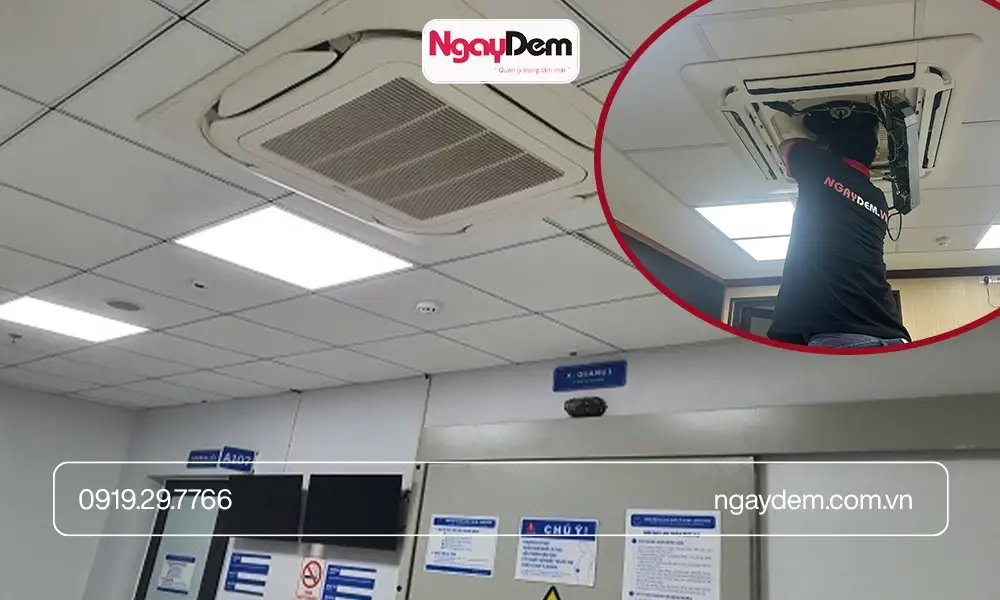 Các khu vực được lắp đặt điều hoà cho bệnh viện