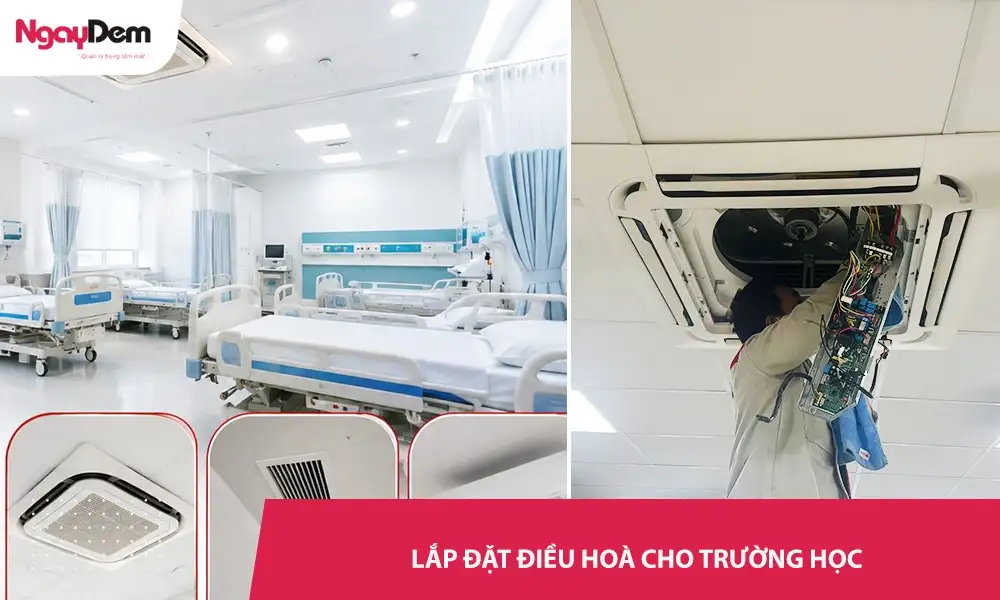 Lắp đặt điều hoà cho bệnh viện chuẩn y tế – Thi công nhanh chóng| Hỗ trợ 24/7