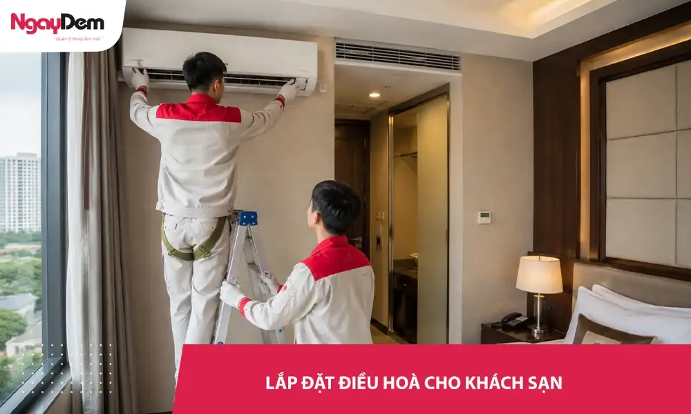Lắp đặt điều hoà cho khách sạn trọn gói – cam kết chính hãng, hỗ trợ 24/7