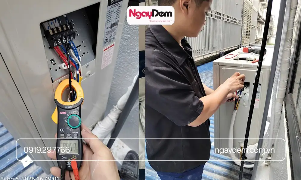 Đến với Cơ điện Ngày Đêm an tâm chất lượng dịch vụ lắp đặt điều hoà cho trường học