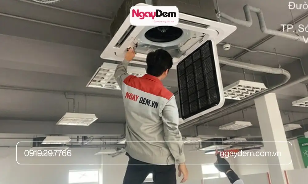 Lắp đặt điều hòa cho văn phòng diện tích lớn