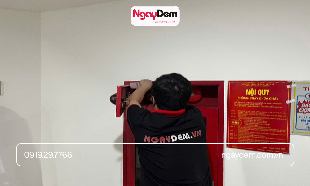 Lắp đặt hệ thống báo động báo cháy toà nhà Trung Yên
