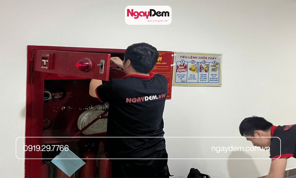 Lắp đặt hệ thống báo động báo cháy toà nhà Trung Yên 