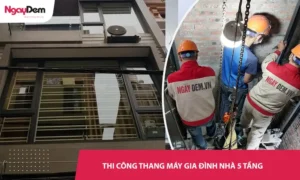Dự án lắp đặt thang máy cho gia đình nhà 5 tầng chuyên nghiệp
